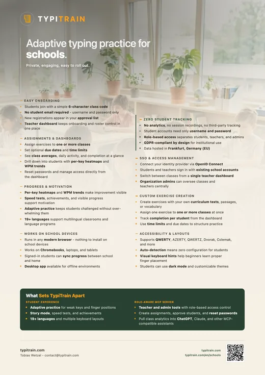 TypiTrain Flyer