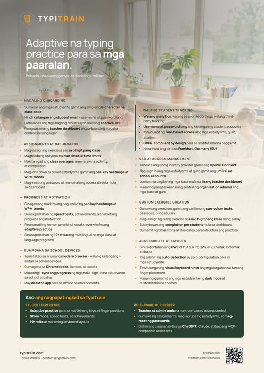 TypiTrain Flyer