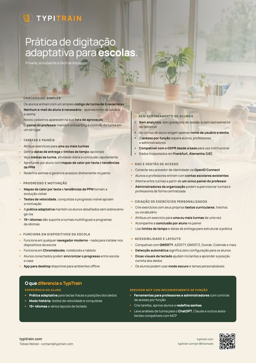 Flyer do TypiTrain