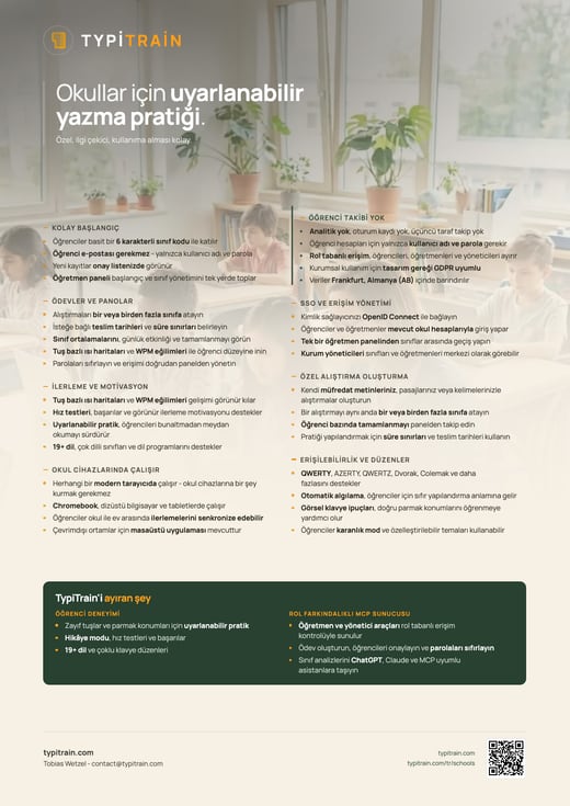 TypiTrain Broşürü