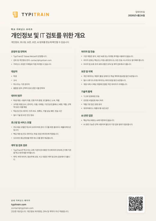 인쇄 가능한 거버넌스 요약