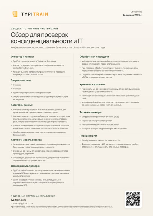 Краткое руководство по управлению (для печати)